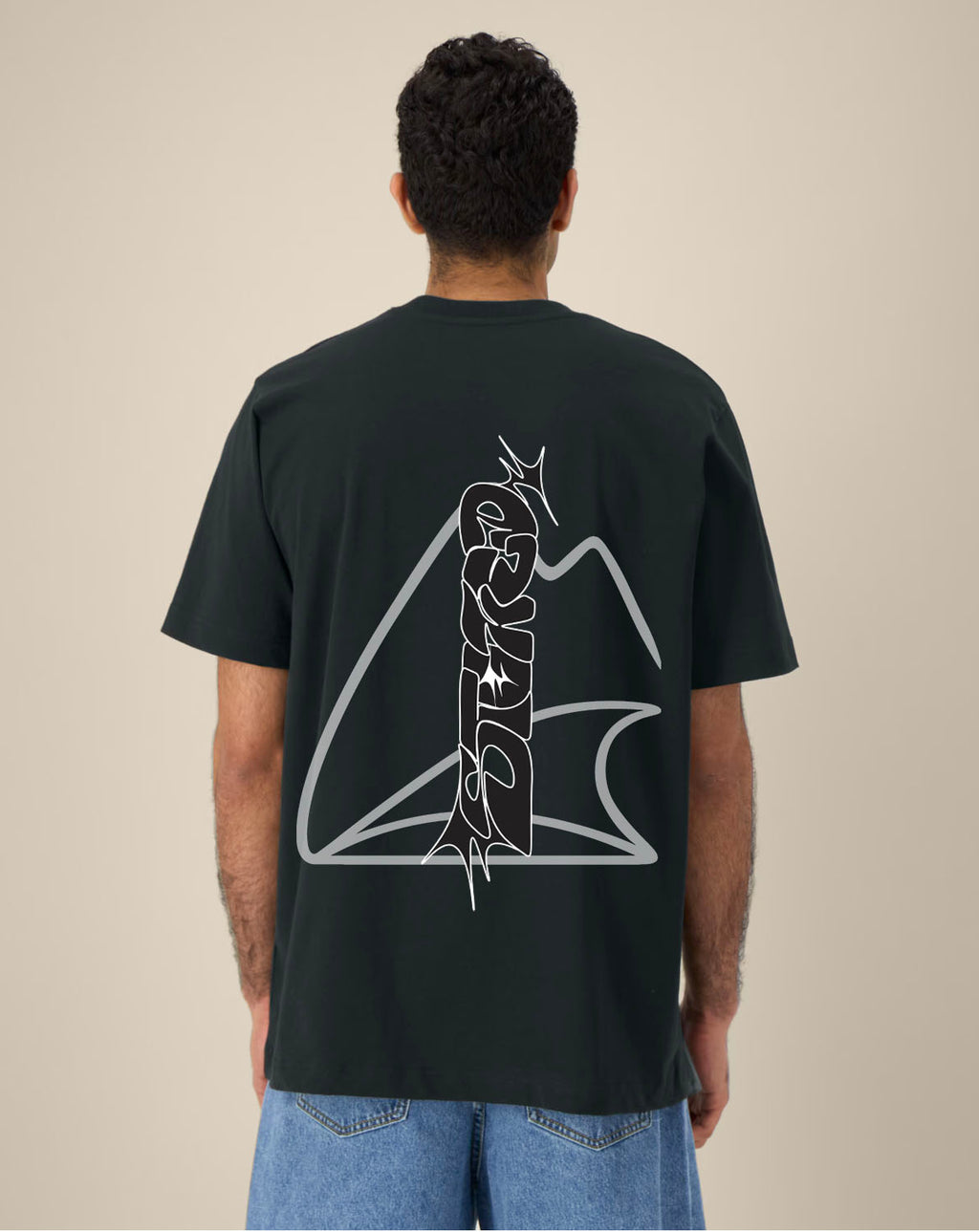 Stoked black Tee
