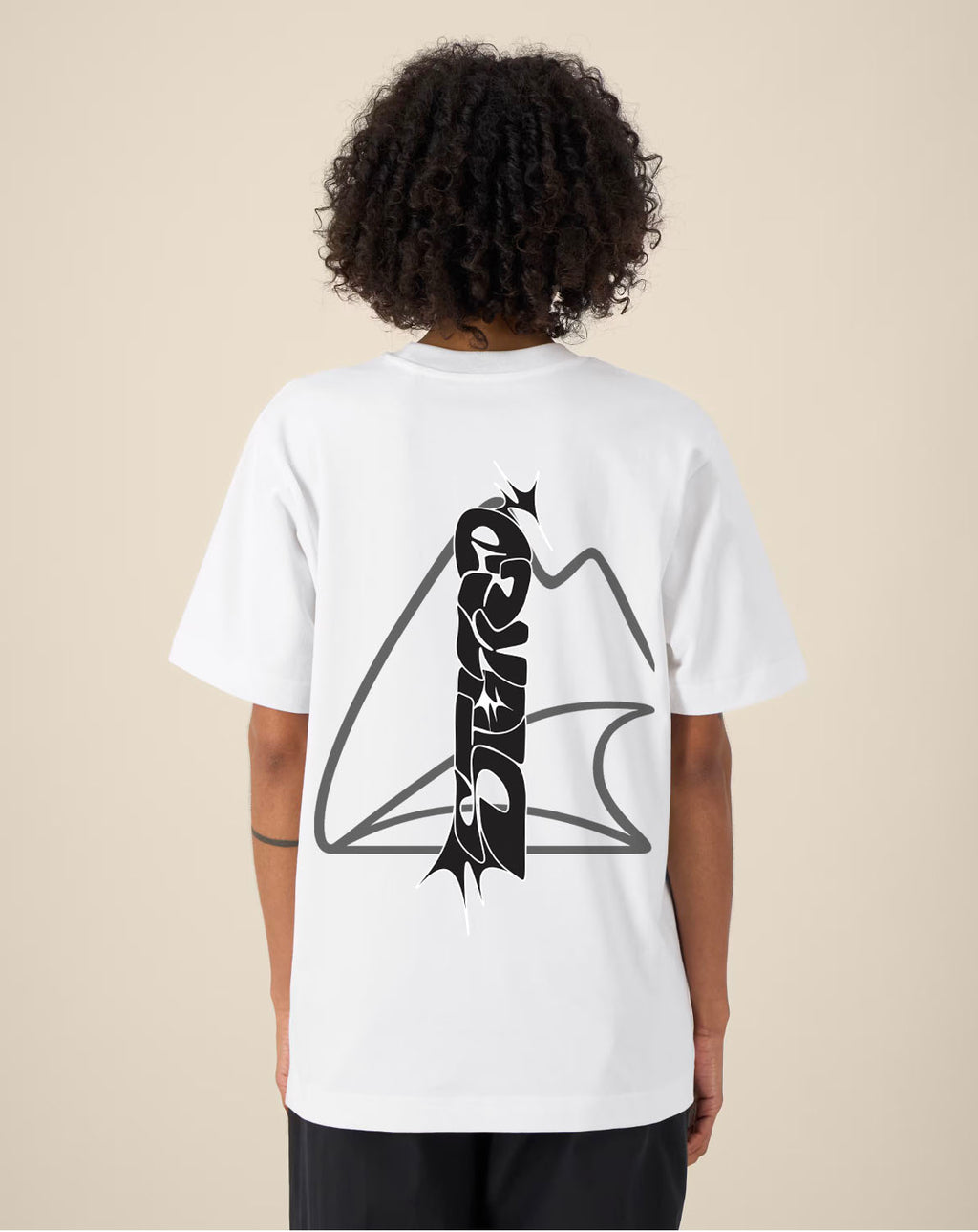 Stoked white Tee